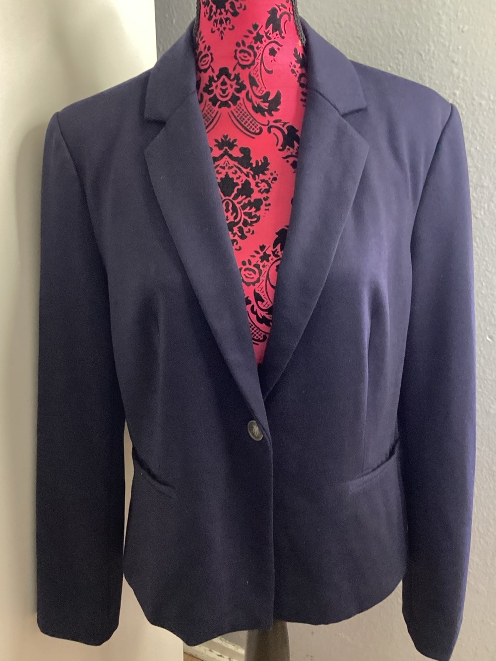 Jules & Leopold Dark Navy Single-Button Blazer